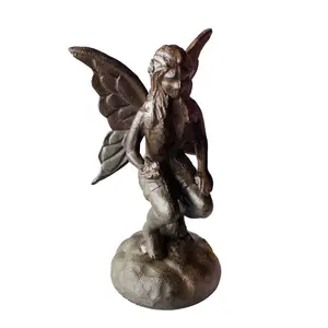 家の装飾ヨーロッパスタイルの動物のテーマ天使のブロンズ像