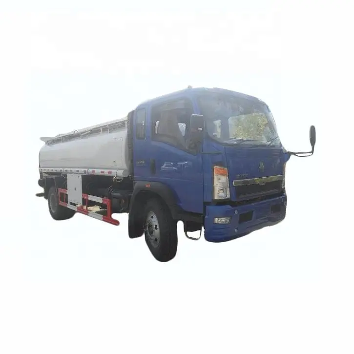HOWO 4x2 10000 Liters Capacity truck aluminum fuel tanks/ 3000 Gallon Fuel oil Tank Truck price