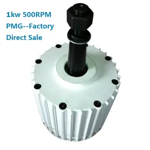 Generador de imán permanente monofásico de 1 kW de baja rpm a la venta