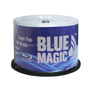 Blue Magic 6x 25GB Logo Top BD-R 50 Packs Disc