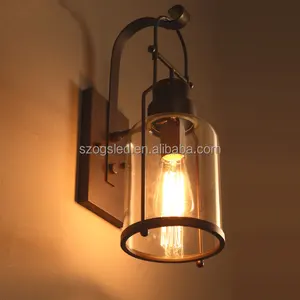 loft Interior lighting vintage rustic lighting American Style candle wall sconces