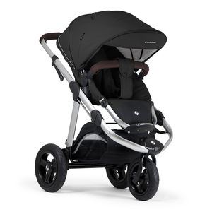 รถเข็นเด็ก 3-in-1 ระดับไฮเอนด์ สำหรับท่องเที่ยวในเมือง แบบ 3 ล้อ โครงสร้างอลูมิเนียมแข็งแรง ระบบกันสะเทือนผ้า ดีไซน์โดดเด่น พับเก็บง่าย พร้อมเบรกแบบกดครั้งเดียว - Product Image 1