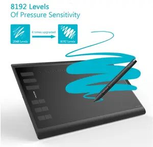 10 inç HUION yeni 1060p 8192 seviyeleri kalem basıncı dijital çizim el yazısı girişi kalem tablet