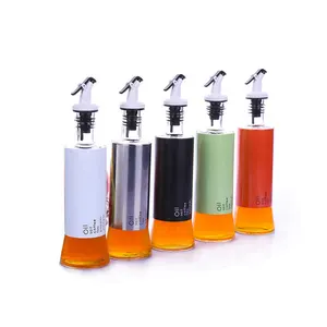 Cooking Seasoning Bottle Dispenser Sauce Bottle Glass Storage Bottles For Oil and Vinegar Creative Kitchen Tools Accessories