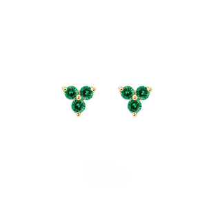 Gemnel <span class=keywords><strong>Bleu</strong></span> <span class=keywords><strong>saphir</strong></span> trio zircon bijoux de mode 925 argent cz boucles d'oreilles - Product Image 4