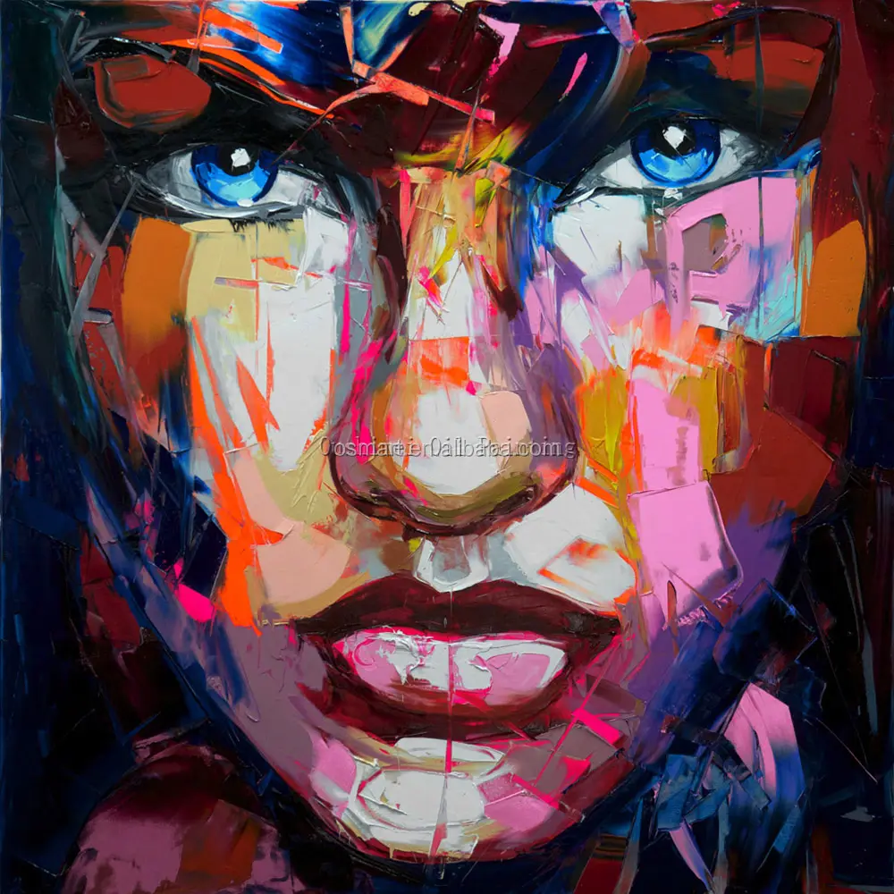 Artist Designed High Quality Abstract Portrait Oil Painting on Canvas Hand-painted Abstract Face Canvas Painting for Wall Art