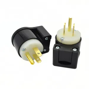 Model Baru Angle Plug NEMA 5-15P 15amp 3 Pin American Standard Power Plug