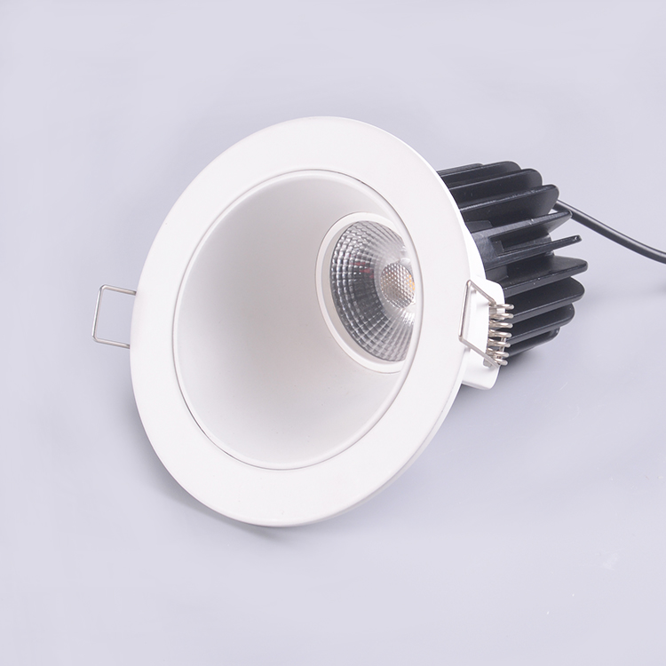 Asymmetric Round Dimmable LED Downlights Anti Glare Recessed