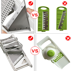 V lưỡi cầm tay có thể điều chỉnh độ dày Mandolin Rau Mandolin Slicer và cắt - Product Image 3