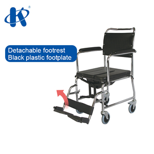 Silla de Ruedas KY689U con Marco de Acero y Inodoro Banpan, Silla de Ruedas Plegable con Inodoro para Paquete <span class=keywords><strong>Mini</strong></span> - Product Image 4