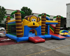 ¡Gran Oferta! Castillo Hinchable Temático de la Selva con Monos para Venta - Product Image 3