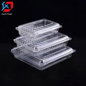 Caja rectangular desechable para ensaladas, nuevo estilo de fábrica