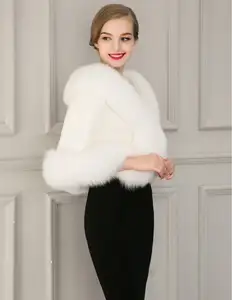 Khăn Choàng Phù Dâu Faux Fur Mùa Thu Và Mùa Đông Phong Cách Mới Ở Châu Âu Và Châu Mỹ