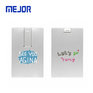 Xoay hợp kim thẻ tín dụng 32G Pendrive 8G Đen nhôm Flash Bộ nhớ 16G Ổ Đĩa Bút USB thẻ kim loại - Product Image 2