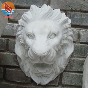 Sculpture d'animal <span class=keywords><strong>en</strong></span> <span class=keywords><strong>pierre</strong></span> décorative pour la maison, <span class=keywords><strong>statue</strong></span> <span class=keywords><strong>de</strong></span> tête <span class=keywords><strong>de</strong></span> <span class=keywords><strong>lion</strong></span> <span class=keywords><strong>en</strong></span> marbre blanc - Product Image 6