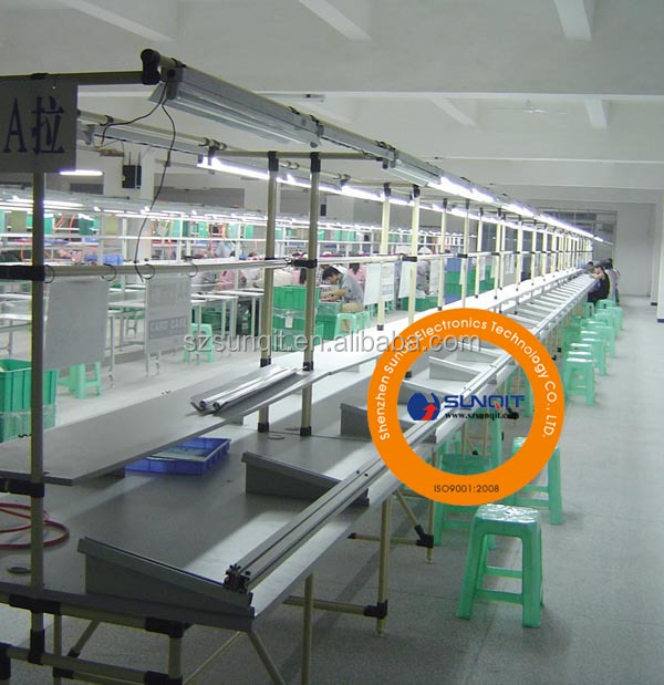 Готовая труба, сборный верстак, рабочий стол, сборная линия для стройного производства, фабричная производственная линия