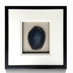 20X20Inch Đá Mã Não Tự Nhiên Lát Tranh Nghệ Thuật Treo Tường Với Khung PS Màu Đen - Product Image 3