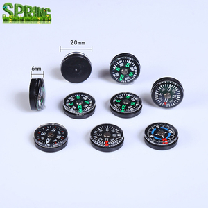 Nuovo Pulsante Nero Mini 20 millimetri Piccolo Bussole Commercio All'ingrosso Mini Di Sopravvivenza Bussola Verde - Product Image 6