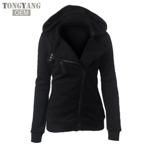 TONGYANG jaket dasar wanita ritsleting, jaket Luaran kasual musim gugur musim dingin, jaket kardigan lengan panjang