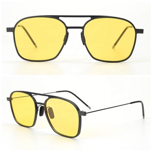 Visione notturna guida OEM etichetta privata tonalità in fibra di carbonio gialla occhiali da sole occhiali per visione notturna per la guida - Product Image 1