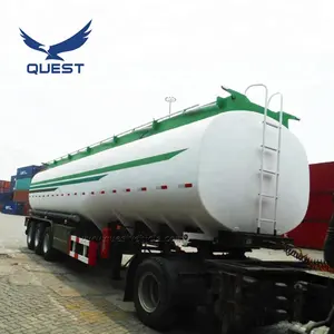 QUEST VEHICLE-remolque cisterna de aceite personalizado, tanque Semi remolque, camión de combustible, 55cbm, a la venta, África