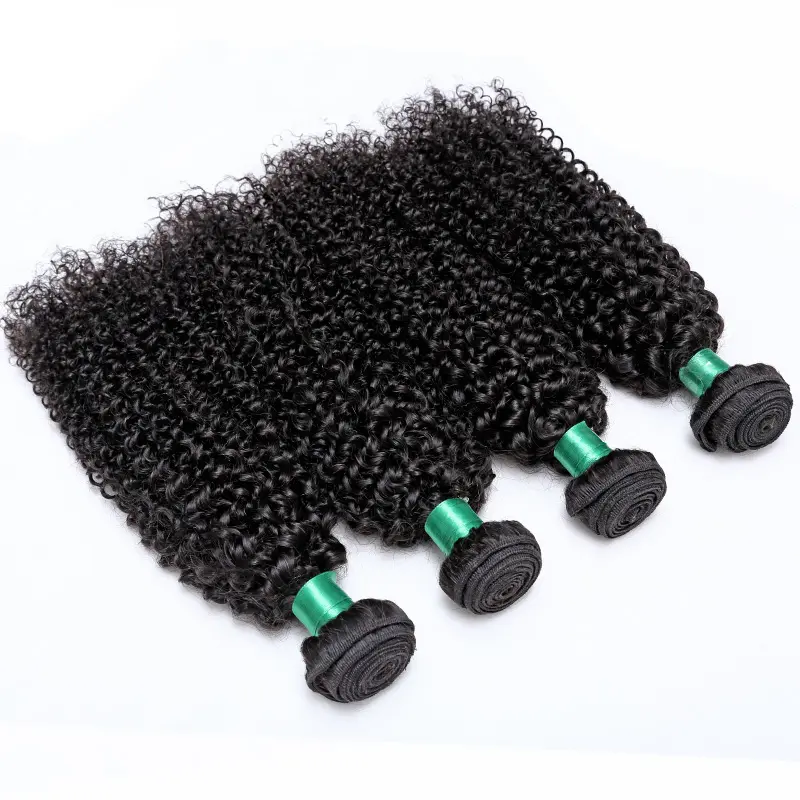 Wholesale Natural Human Hair Extension Brazilian Human Hair Bundles Afro Kinky Human Hair Weaving