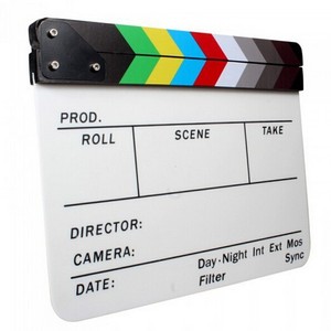 Tableau de claquement blanc en acrylique effaçable à sec pour réalisateur, TV, cinéma, <span class=keywords><strong>film</strong></span>, action, fait main, accessoire de tournage - Product Image 2