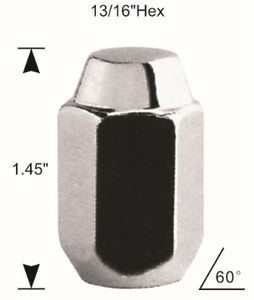 1.45 "* 3/4" (19mm) hex, 1-Pc <span class=keywords><strong>bellota</strong></span>. Tuerca de <span class=keywords><strong>la</strong></span> rueda, cónico asiento tuercas - Product Image 1