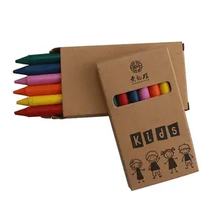 Color box set 6 pack kids drawing crayons