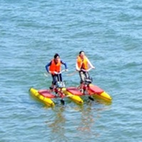 Pontons gonflables en PVC pour sports nautiques, bouée pour vélo aquatique, équipement de vélo à pédales pour la navigation en mer