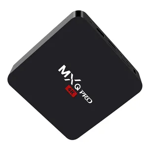 工厂批发 MXQPro 4k Android 7.1 四核 Amlogic S905w Android 电视盒 16GB ROM 机顶盒
