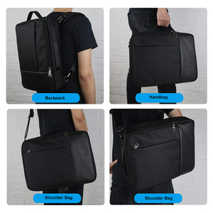 <span class=keywords><strong>Mochila</strong></span> Impermeable Antirrobo para Portátil Oxford para Macbook Air Pro y <span class=keywords><strong>Dell</strong></span> de 13.3-15.6 Pulgadas con Cierre de Cremallera Unisex Negra - Product Image 6