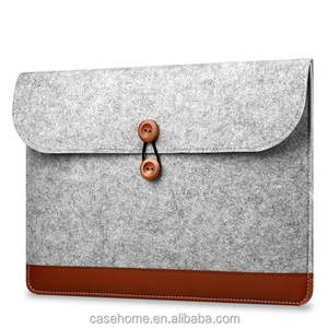Tejido de poliéster portátil llevar funda bolsa protectora para 14 pulgadas MacBook Air, ecológico laptop case negro - Product Image 2