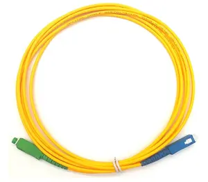 1 çekirdek FTTH G657A LSZH siyah saplama kablo PIgtail tek modlu dubleks zırh SC LC APC UPC açık fiber optik fiber yama kablosu