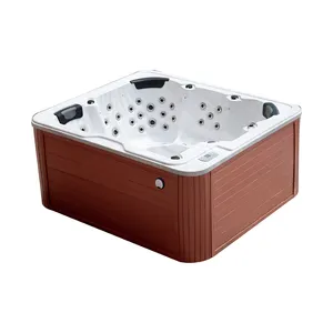 Jacuzzi acrylique de haute qualité, bain chaud avec massage hydraulique d'extérieur, pour spa