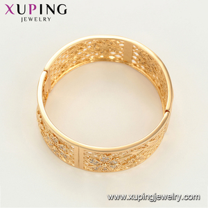 51286 Xuping ผู้หญิงทองแดงทองชุบเครื่องประดับ18พันกำไลทอง - Product Image 3