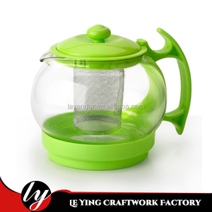<span class=keywords><strong>Théière</strong></span> en verre plastique moderne <span class=keywords><strong>russe</strong></span> de 1100 ml avec poignée - Product Image 2