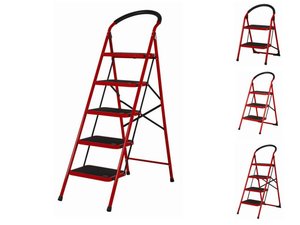 <span class=keywords><strong>Échelle</strong></span> pliante en acier Aopeng à 5 marches avec pieds antidérapants, <span class=keywords><strong>échelle</strong></span> domestique pour cuisine, entrepôt, <span class=keywords><strong>bibliothèque</strong></span> - Product Image 5