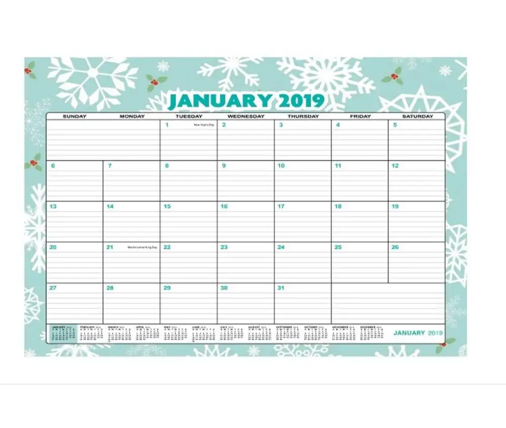 Popular Custom Tear Off Paper Wall Calendar Printing Daily Monthly 2019 Academic Monthly Desk Pad