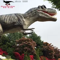 Jurassic Dinosaurus Robot Animatronik Besar T-Rex Playground Peralatan