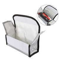 Grande taille 185x75x60mm fibre de verre ignifuge anti-déflagrant Lipo sac batterie garde coffre-fort pochette personnalisable taille RC pièces Accs