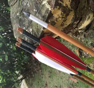 Bamboo Arrows With Inserts And Reinforced Points