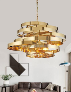 Modern <span class=keywords><strong>vintage</strong></span> oro/cromo lámpara colgante lámparas de acero Inoxidable brillante - Product Image 2