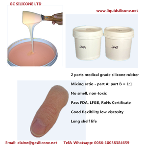 ยางซิลิโคนทางการแพทย์ชนิดนิ่มสำหรับทำอวัยวะเทียมแขนและมือ - Product Image 2