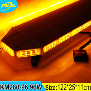 96 W 122 cm alta calidad negro plata cubierta de aluminio montaje <span class=keywords><strong>en</strong></span> techo vehículo de emergencia LED peligro barra de luz - Product Image 1