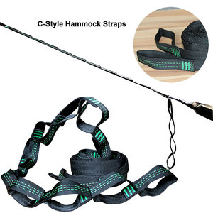 Vente en gros et personnalisation 14 + 1 boucles 2.8 mètres Ceinture <span class=keywords><strong>de</strong></span> sécurité pour camping en plein air <span class=keywords><strong>de</strong></span> haute qualité <span class=keywords><strong>Sangles</strong></span> <span class=keywords><strong>de</strong></span> <span class=keywords><strong>hamac</strong></span> avec sac - Product Image 5