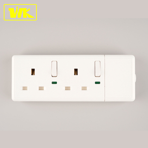 Ổ Cắm Mở Rộng Chuyển Đổi Hai Băng Đảng WK Với Cáp 2M Phích Cắm Hợp Nhất 13A + Công Tắc Riêng + Neon - Product Image 3