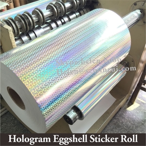 Minrui Cung Cấp 3D Độc Đáo Hologram Eggshell Sticker Rolls Tùy Chỉnh Với Kích Thước, Holographic Destructible Vinyl Egg Shell Vật Liệu - Product Image 2