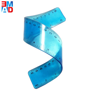 Fábrica china <span class=keywords><strong>30</strong></span> <span class=keywords><strong>cm</strong></span> curva claro plástico PVC <span class=keywords><strong>regla</strong></span> <span class=keywords><strong>flexible</strong></span> - Product Image 1