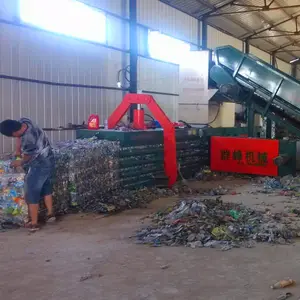 Qunfeng baler thủy lực máy đầm baler chất thải giấy compactor máy